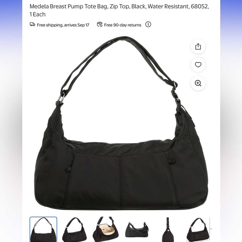 Medela Black Shoulder Bag